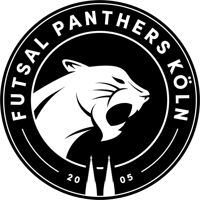 Schwarzes Logo der Futsal Panthers Köln